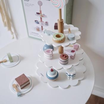Großhandel B2B Kinderspielzeug Holzsimulationstorte Desserts Set